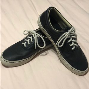 Men’s Sperry Top Sider Shoe-Black Leather-Size 9.5